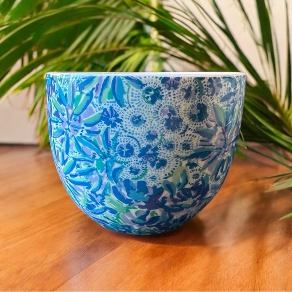 Lilly Pulitzer Blue Floral Ceramic Mug - Oversized xx, Lilly Cup - Picture 5 of 11